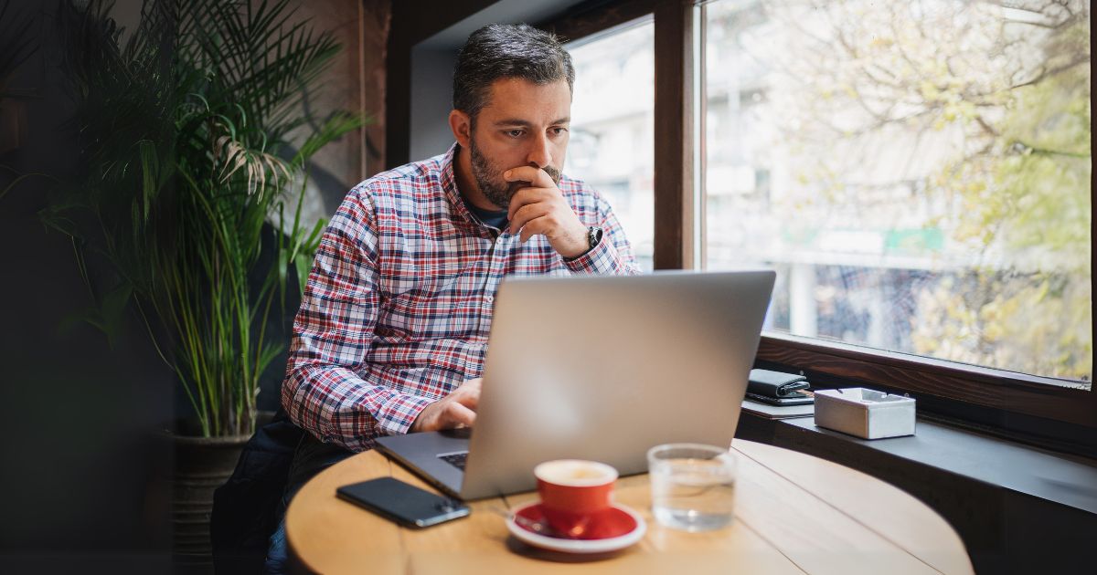 Man on laptop